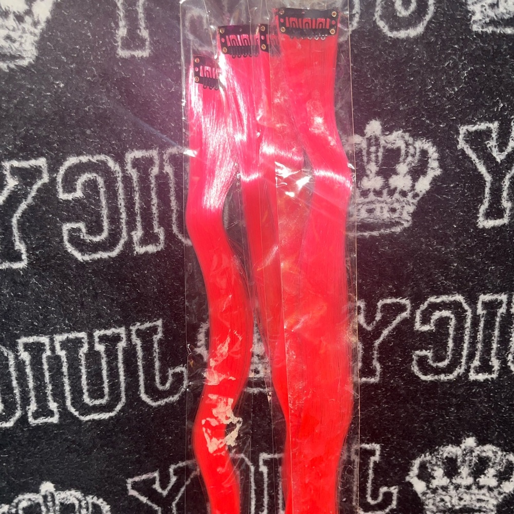 Vibrant Red Hair Extensions